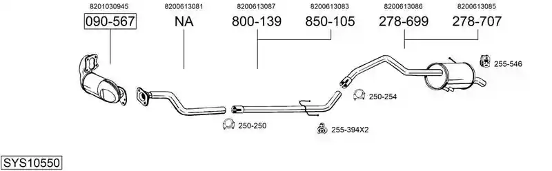 BOSAL SYS10550
