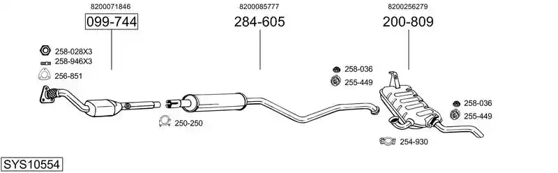 BOSAL SYS10554