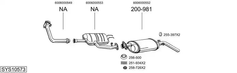 BOSAL SYS10573
