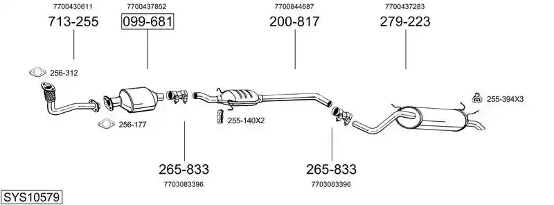 BOSAL SYS10579