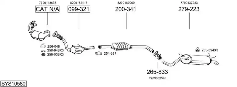 BOSAL SYS10580