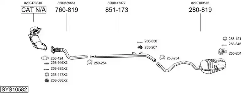 BOSAL SYS10582