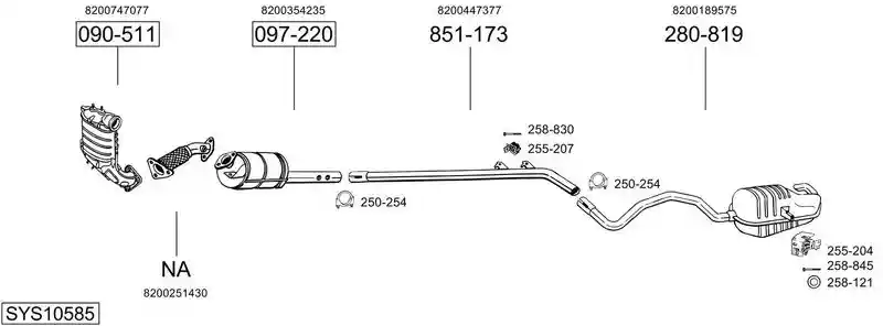 BOSAL SYS10585