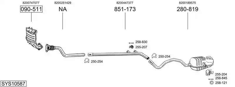 BOSAL SYS10587
