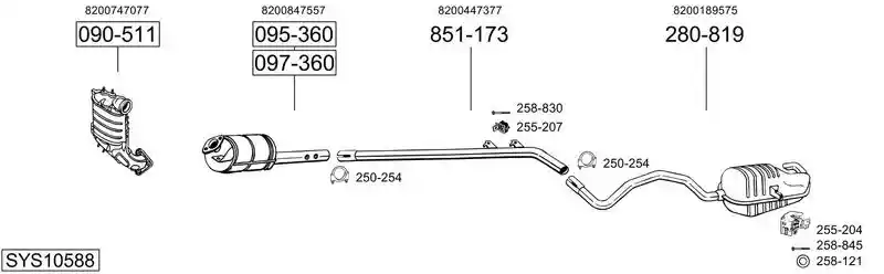 BOSAL SYS10588