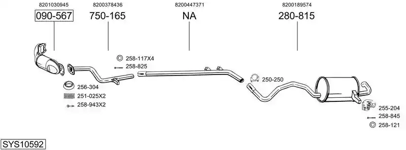 BOSAL SYS10592