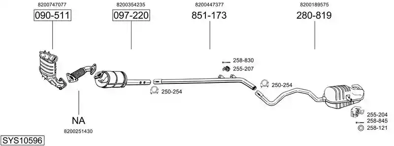 BOSAL SYS10596