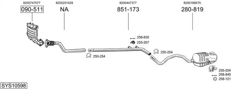 BOSAL SYS10598