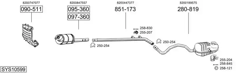 BOSAL SYS10599