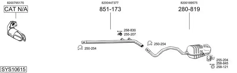 BOSAL SYS10615