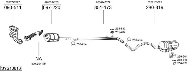 BOSAL SYS10616