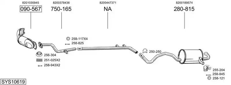 BOSAL SYS10619