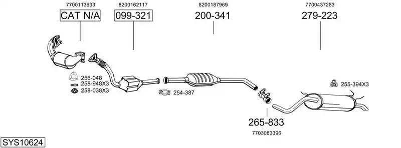 BOSAL SYS10624