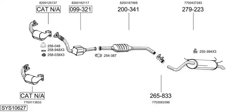 BOSAL SYS10627