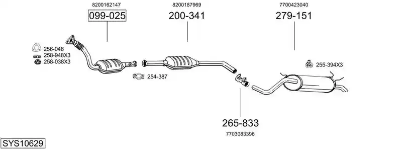 BOSAL SYS10629