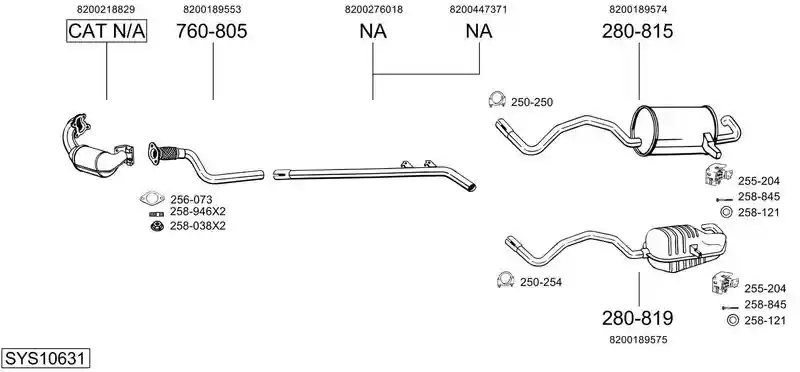 BOSAL SYS10631