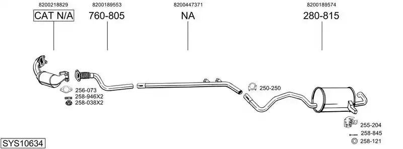 BOSAL SYS10634