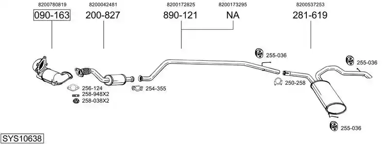 BOSAL SYS10638