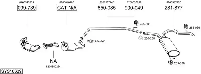 BOSAL SYS10639