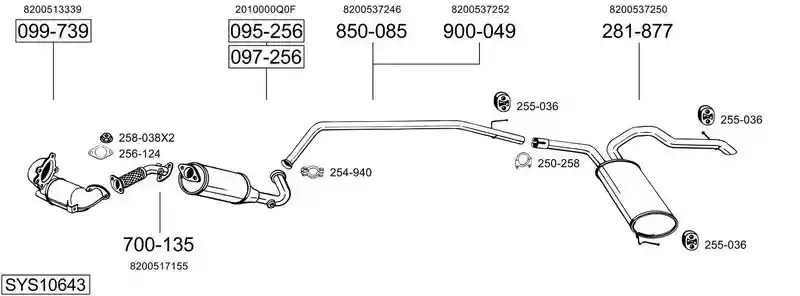 BOSAL SYS10643