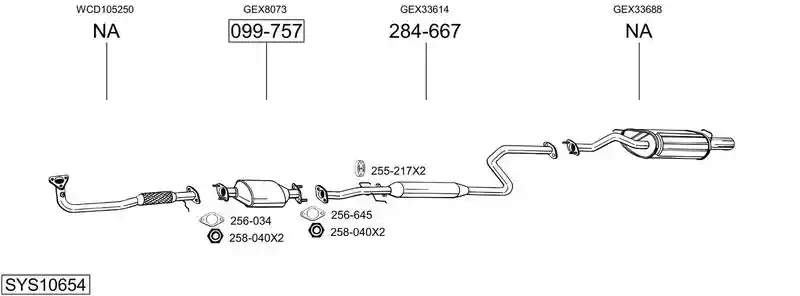 BOSAL SYS10654