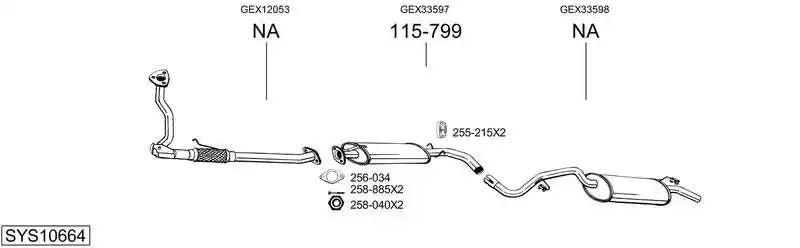 BOSAL SYS10664