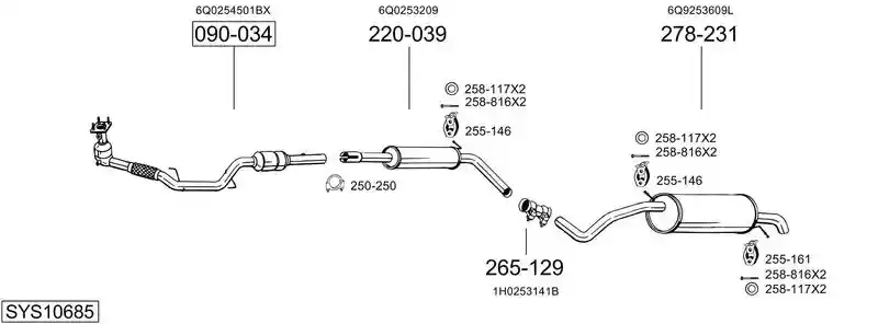 BOSAL SYS10685
