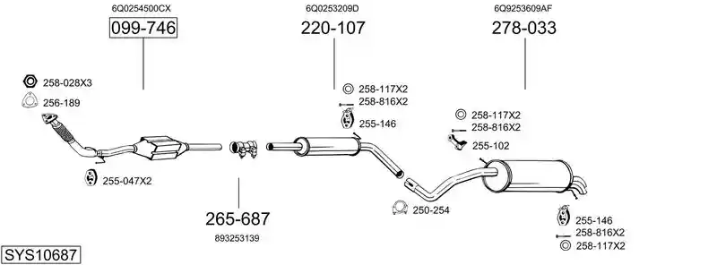 BOSAL SYS10687