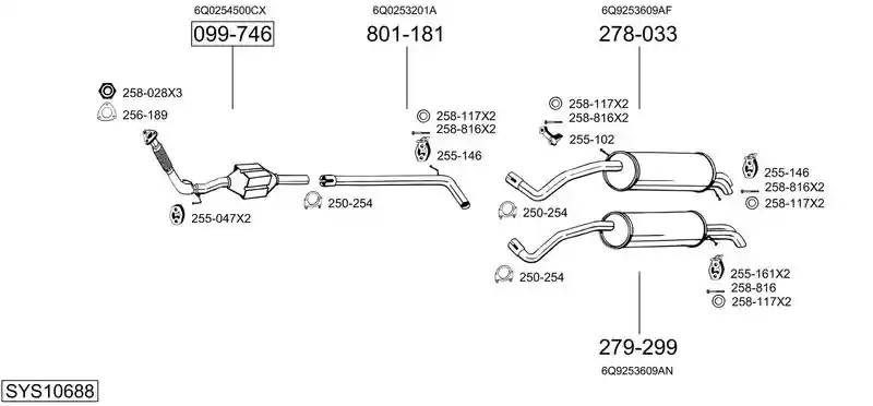 BOSAL SYS10688