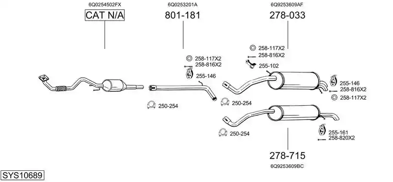 BOSAL SYS10689