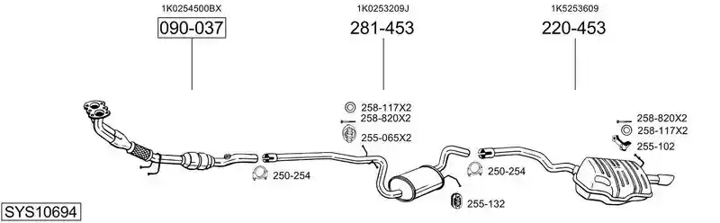 BOSAL SYS10694