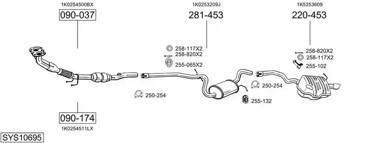 BOSAL SYS10695