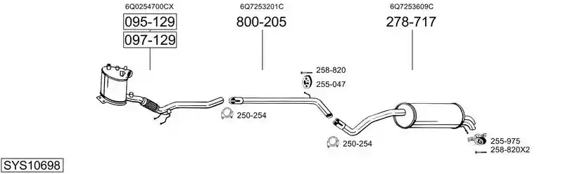 BOSAL SYS10698