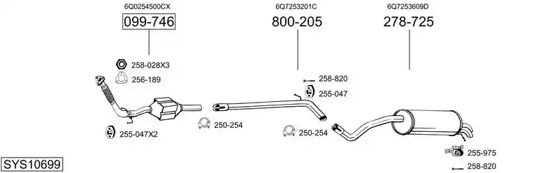 BOSAL SYS10699