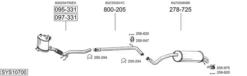 BOSAL SYS10700