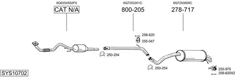 BOSAL SYS10702