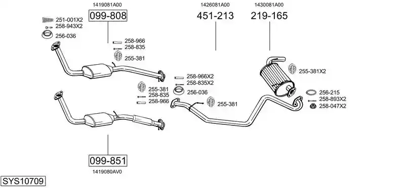 BOSAL SYS10709