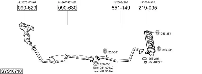 BOSAL SYS10710