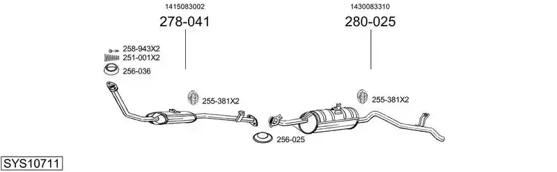 BOSAL SYS10711