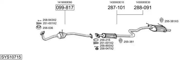 BOSAL SYS10715