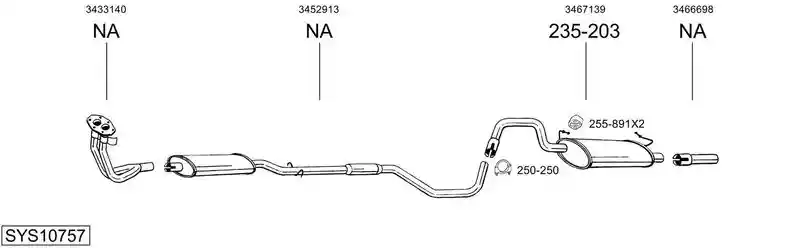 BOSAL SYS10757