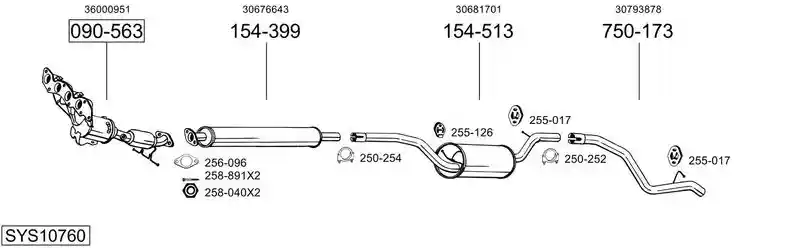 BOSAL SYS10760
