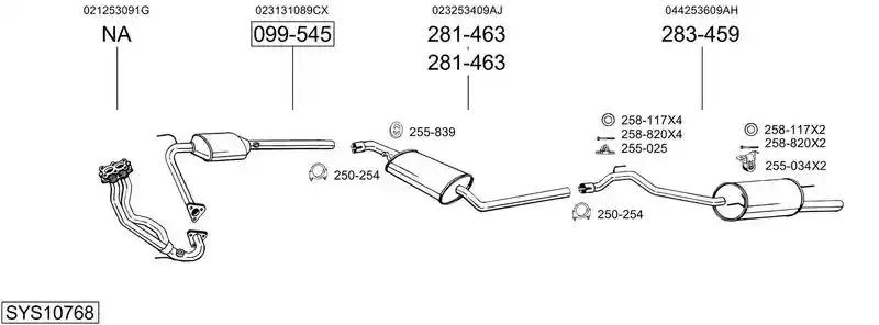 BOSAL SYS10768