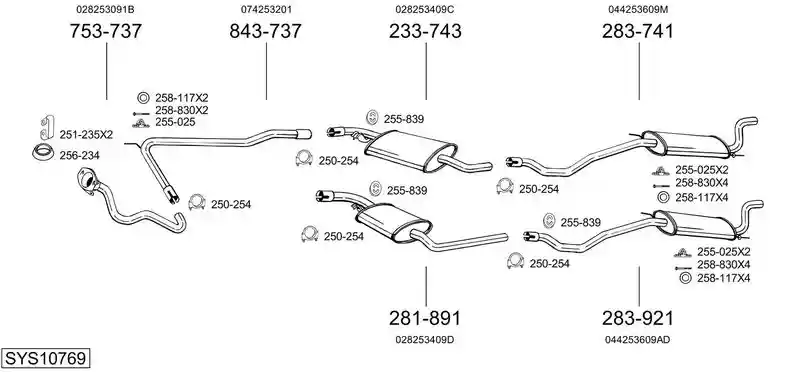 BOSAL SYS10769