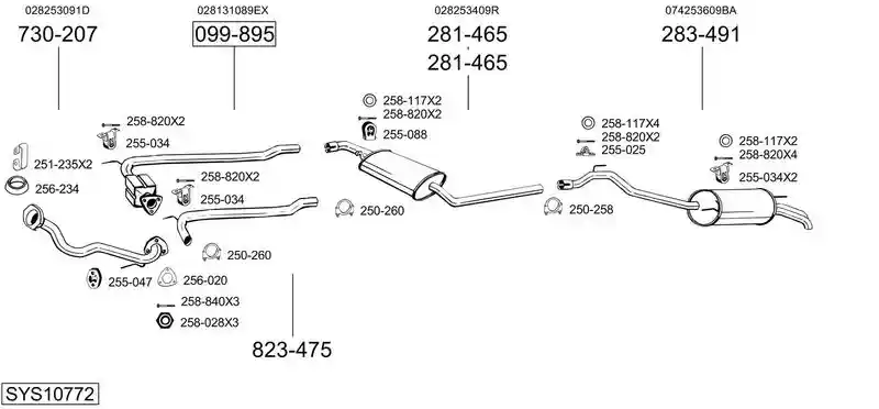 BOSAL SYS10772