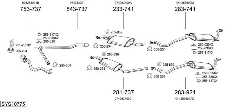 BOSAL SYS10775
