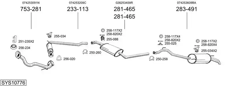 BOSAL SYS10776