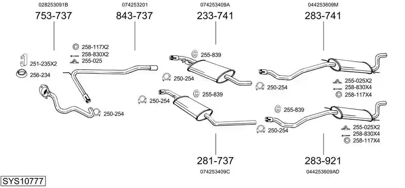 BOSAL SYS10777