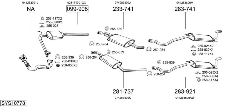 BOSAL SYS10778
