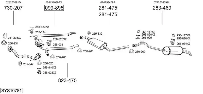 BOSAL SYS10781
